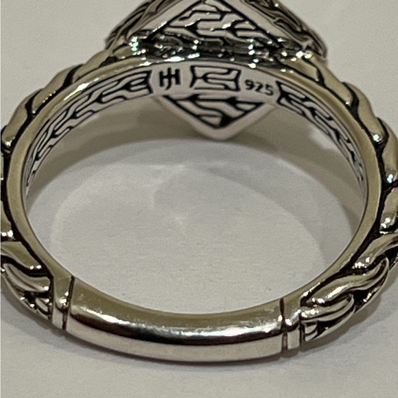 John Hardy Sterling Silver Classic Chain Hammered Ring Size 7 - Picture 7 of 7